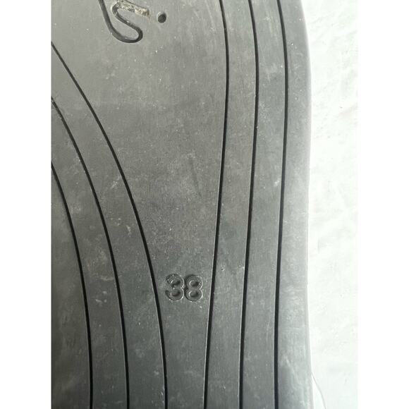 Gucci Authentic Embossed Black Rubber Horsebit Slip On Ballet Flats Size 8 - Picture 12 of 14